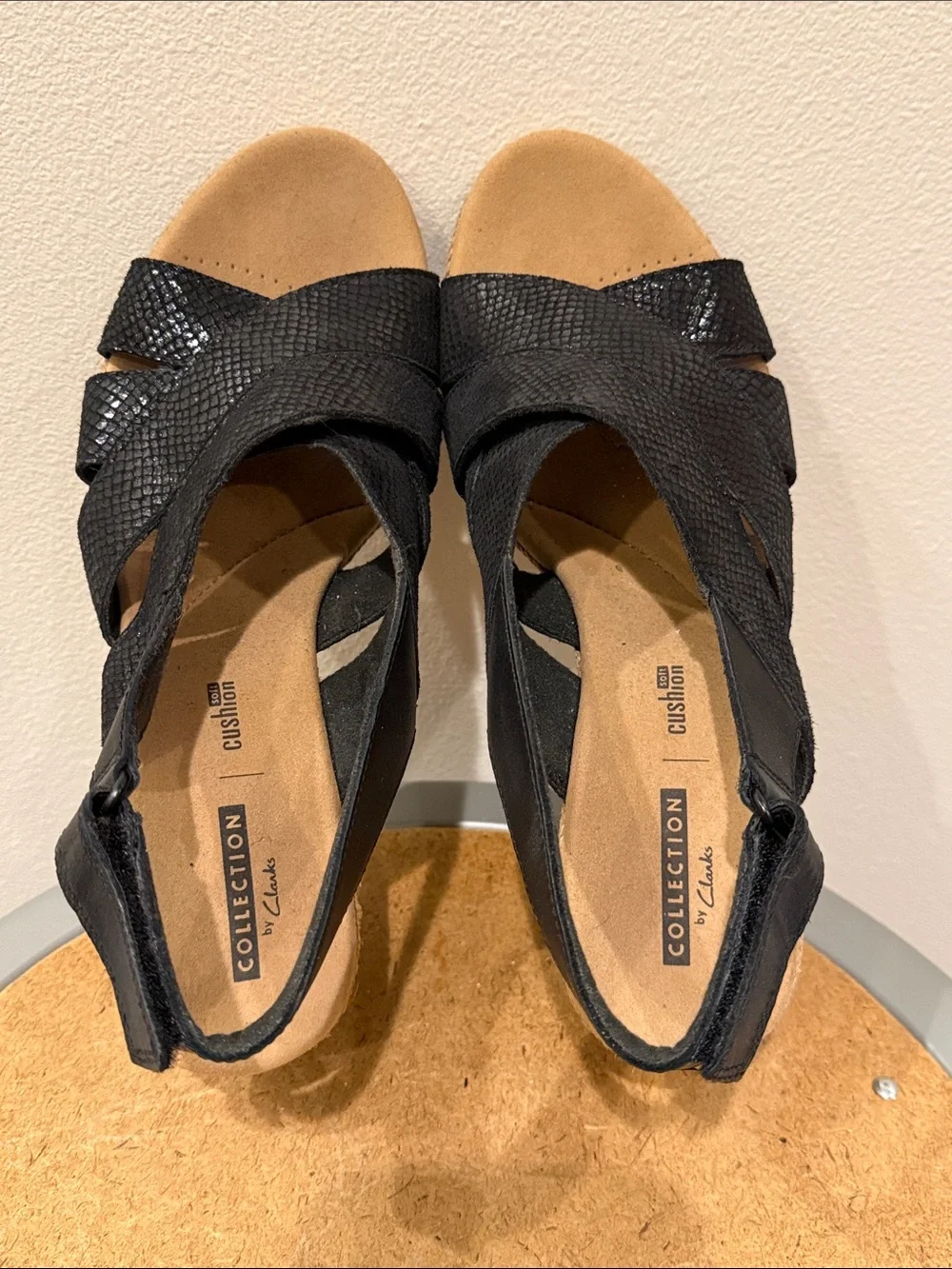 Clark’s Lafley Krissy Espadrille Wedge Sandal Size 8